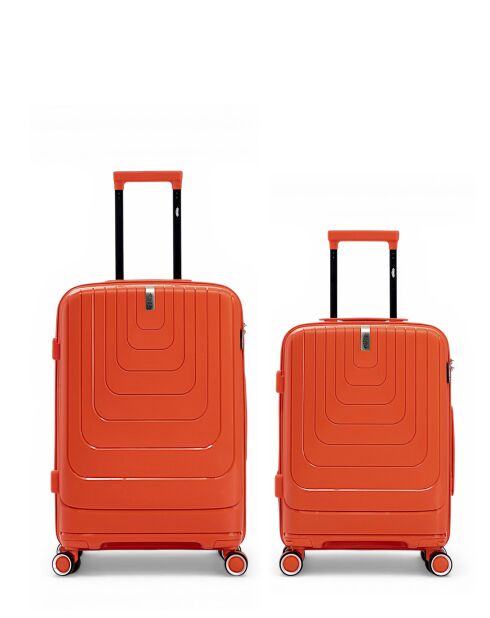 Lot de 2 valises cabine S weekend et cabine Galina rouge