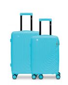 Lot de 2 valises cabine S weekend et cabine Hydra bleu ciel