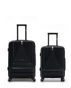 Lot de 2 valises cabine S weekend et cabine Galina noir