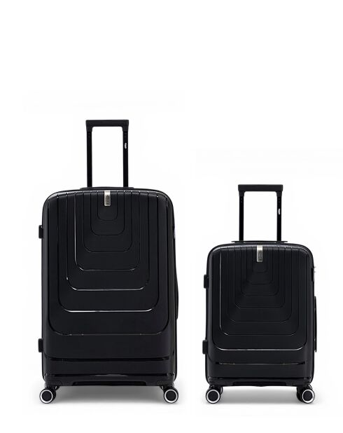 Lot de 2 valises cabine S grand format et cabine Galina noir