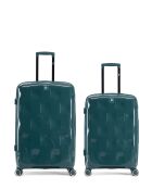 Lot de 2 valises cabine S grand format et weekend Aquila vert fonce