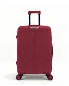 Valise Long Séjour grand format L Eridan bordeaux - 75 x 48 x 32 cm
