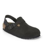 Tokio II Suede zwarte fluwelen klompen
