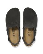 Tokio II Suede zwarte fluwelen klompen