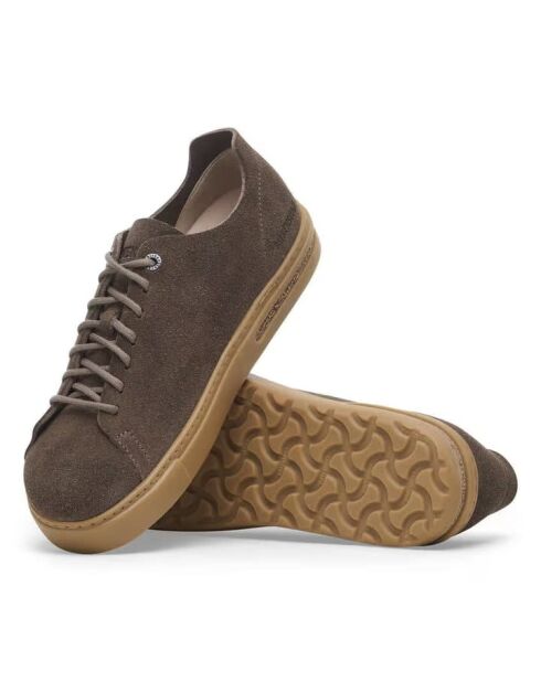 Sneakers Bend Low Decon in pelle nabuk grigio cemento