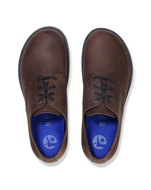 Highwood Lace Low Havana Schuhe aus geöltem Leder
