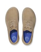 Chaussures en cuir velours Highwood taupe