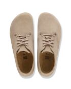 Chaussures en cuir velours Maine taupe