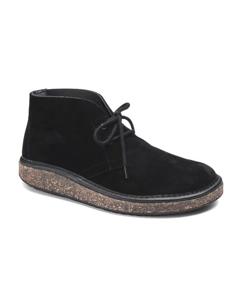 Schwarze Milton Samtstiefel