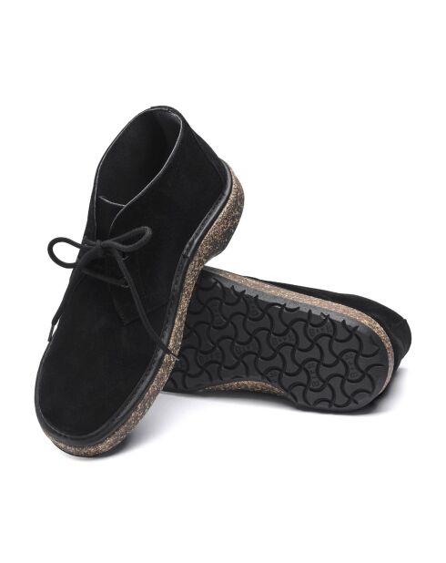 Schwarze Milton Samtstiefel