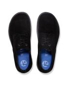 Scarpe basse in pelle scamosciata nera Highwood Lace