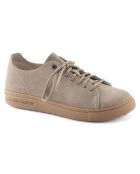 Baskets en cuir nubuck Bend Low taupe gris