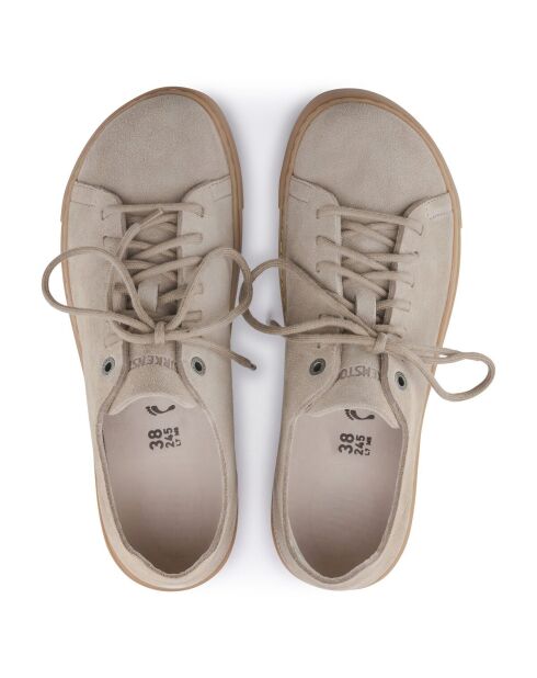 Sneakers Bend Low aus Nubukleder in Taupegrau