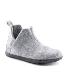 Sabots en feutre de laine Andermatt gris clair