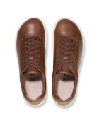 Baskets en cuir Bend Low cognac