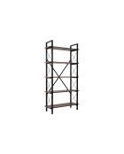 Librería Siena nogal venezia/negro - 90x180x34 cm