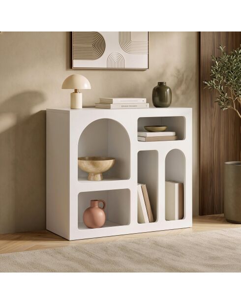 Consola blanca Lina - 80x74x37 cm