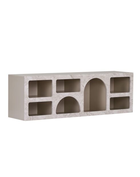 Consolle in marmo/arenaria Vega travertino - 160x51x40 cm