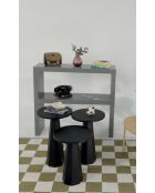 Set tavolino Lilyum (57+52+47) nero