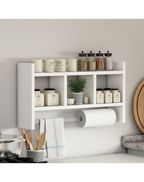 Étagère murale Asya blanche - 63.6x35x14.6 cm