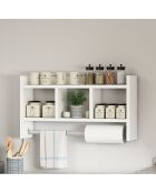 Étagère murale Asya blanche - 63.6x35x14.6 cm
