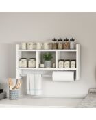 Étagère murale Asya blanche - 63.6x35x14.6 cm