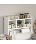 Étagère murale Asya blanche - 63.6x35x14.6 cm
