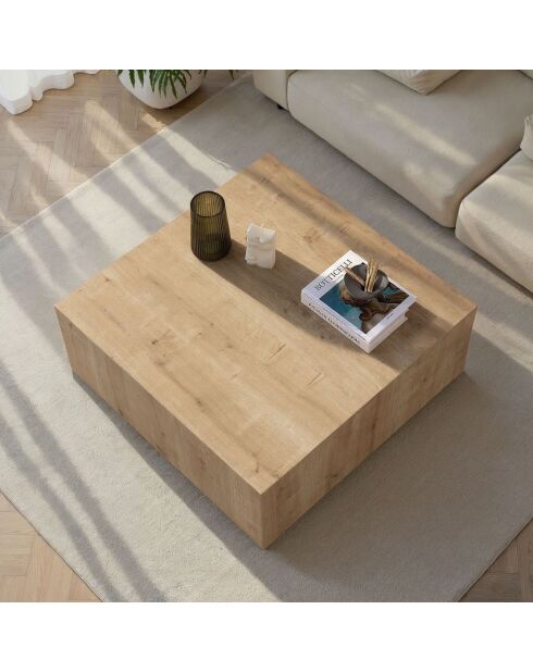 Prizma Couchtisch aus Saphir-Eiche - 90x35x90 cm