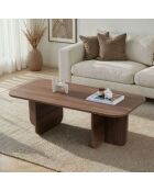 Akira Venezia Couchtisch aus Nussbaumholz - 120x41x60 cm