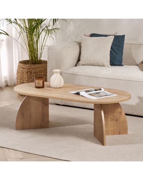 Table basse Melina chêne saphir - 120x40x60 cm