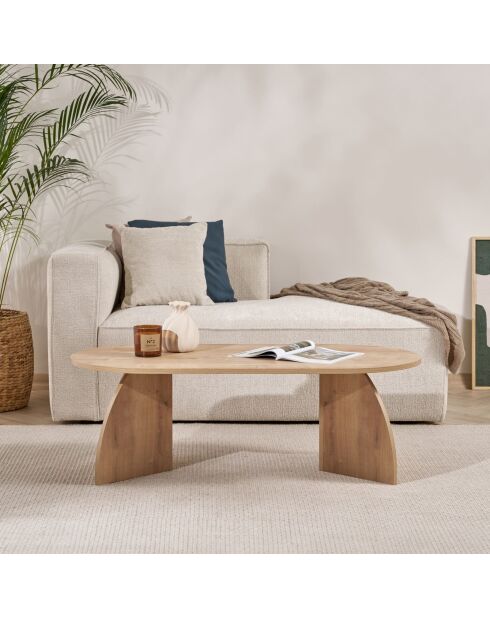 Table basse Melina chêne saphir - 120x40x60 cm