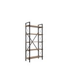 Librería Siena de pino atlántico/negro - 90x180x34 cm