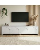 Porta TV Aurelia bianco - 180x45x32 cm