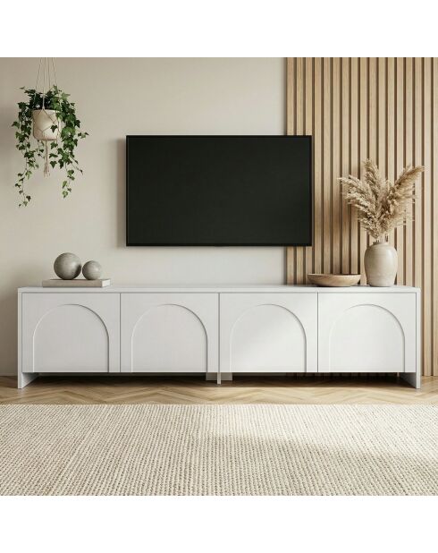 Porta TV Aurelia bianco - 180x45x32 cm