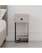 Sirius Right nachtkastje lamp mokka - 32x61x30 cm
