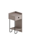 Sirius Right nachtkastje lamp mokka - 32x61x30 cm