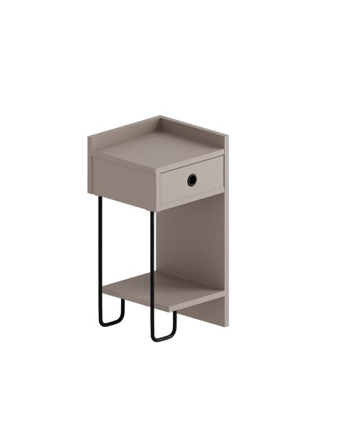 Sirius Right nachtkastje lamp mokka - 32x61x30 cm