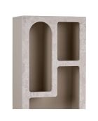 Librería Aria, mármol travertino/arenisca, 60 x 150 x 32 cm