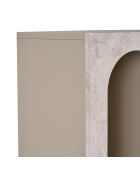 Librería Aria, mármol travertino/arenisca, 60 x 150 x 32 cm