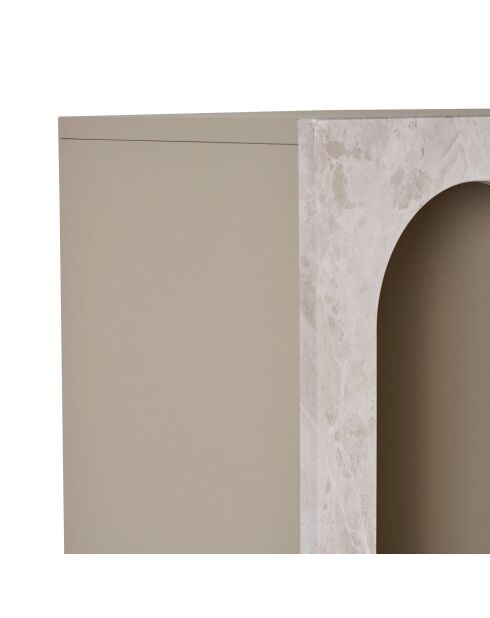 Librería Aria, mármol travertino/arenisca, 60 x 150 x 32 cm