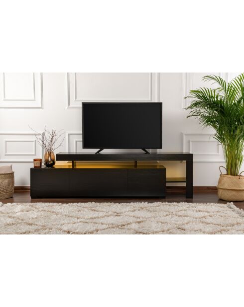 Beliz zwart houten tv-meubel - 192x53x37 cm