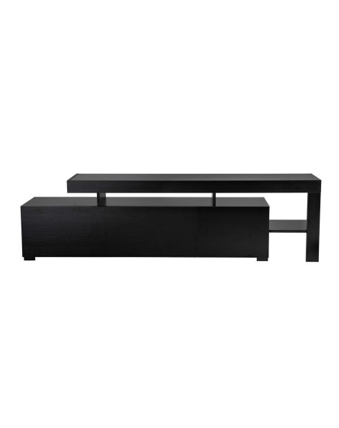 Porta TV Beliz in legno nero - 192x53x37 cm