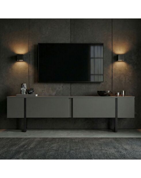 Soporte TV Onera antracita/negro - 180x50x30 cm