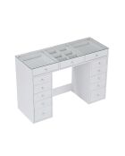 Witte kaptafel Lucia - 120x79,8x44,5 cm