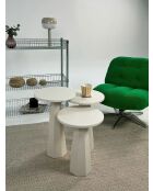 Set tavolino Lilyum (57+52+47) crema