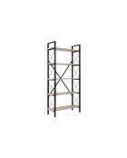 Librería Siena travertino/negro - 90x180x34 cm