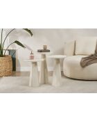 Set tavolini Lilyum (57+52+47) bianco