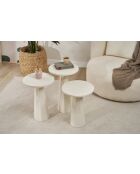 Set tavolini Lilyum (57+52+47) bianco