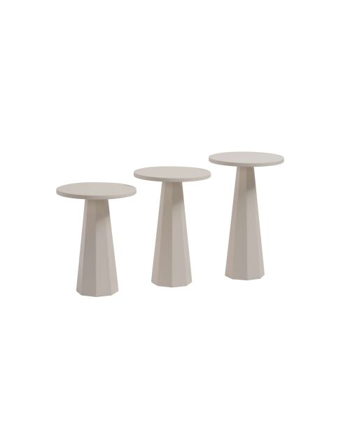 Set tavolini Lilyum (57+52+47) bianco