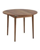 Viona uitschuifbare eettafel barok walnoot - 100x75x100 cm